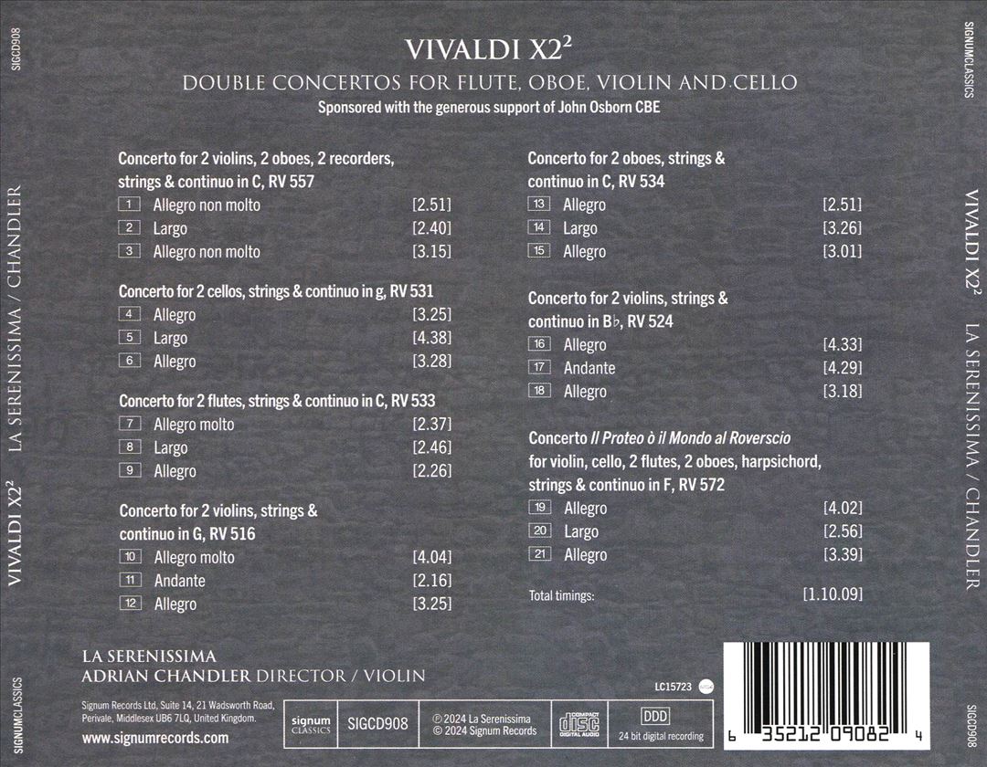 Vivaldi x2² cover art
