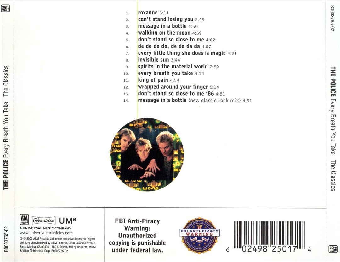 Every Breath You Take: The Classics cover art