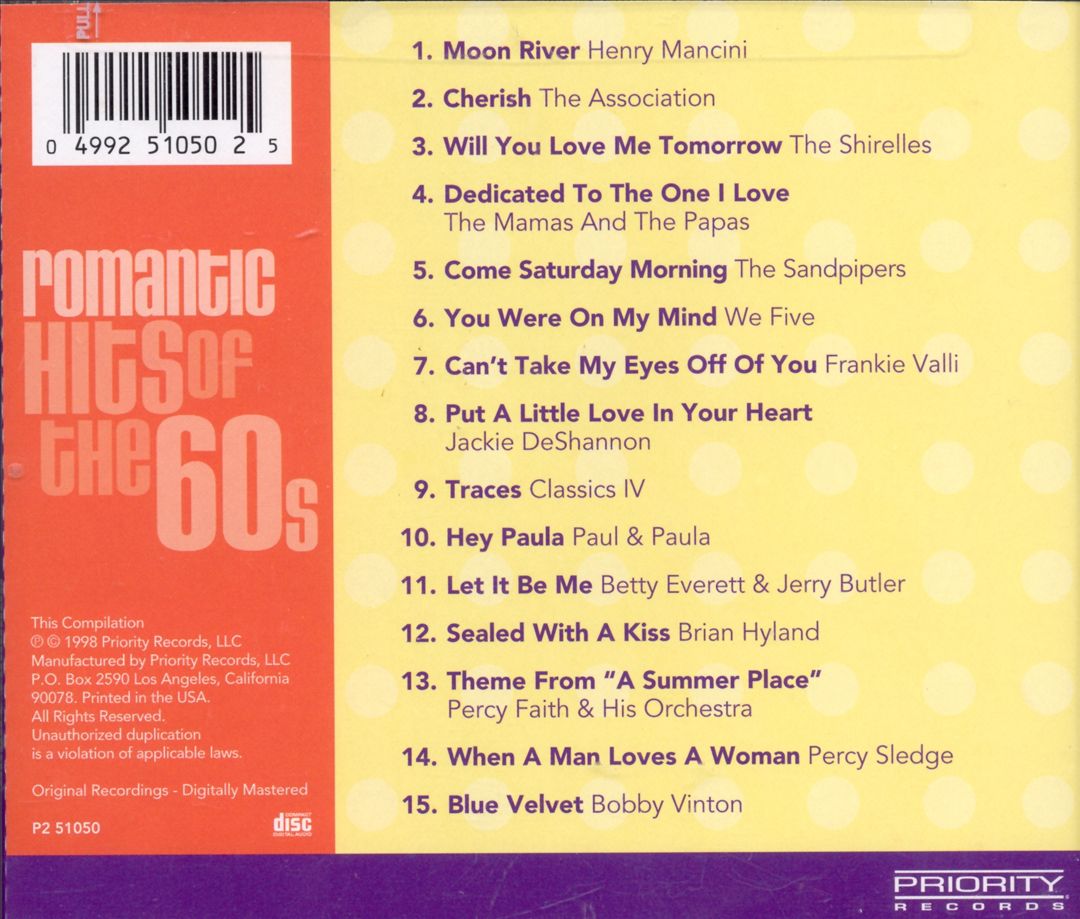 Chart Toppers: Romantic Hits of the 60s cover art