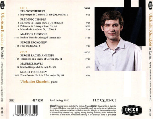 Uladzislau Khandohi in Recital cover art