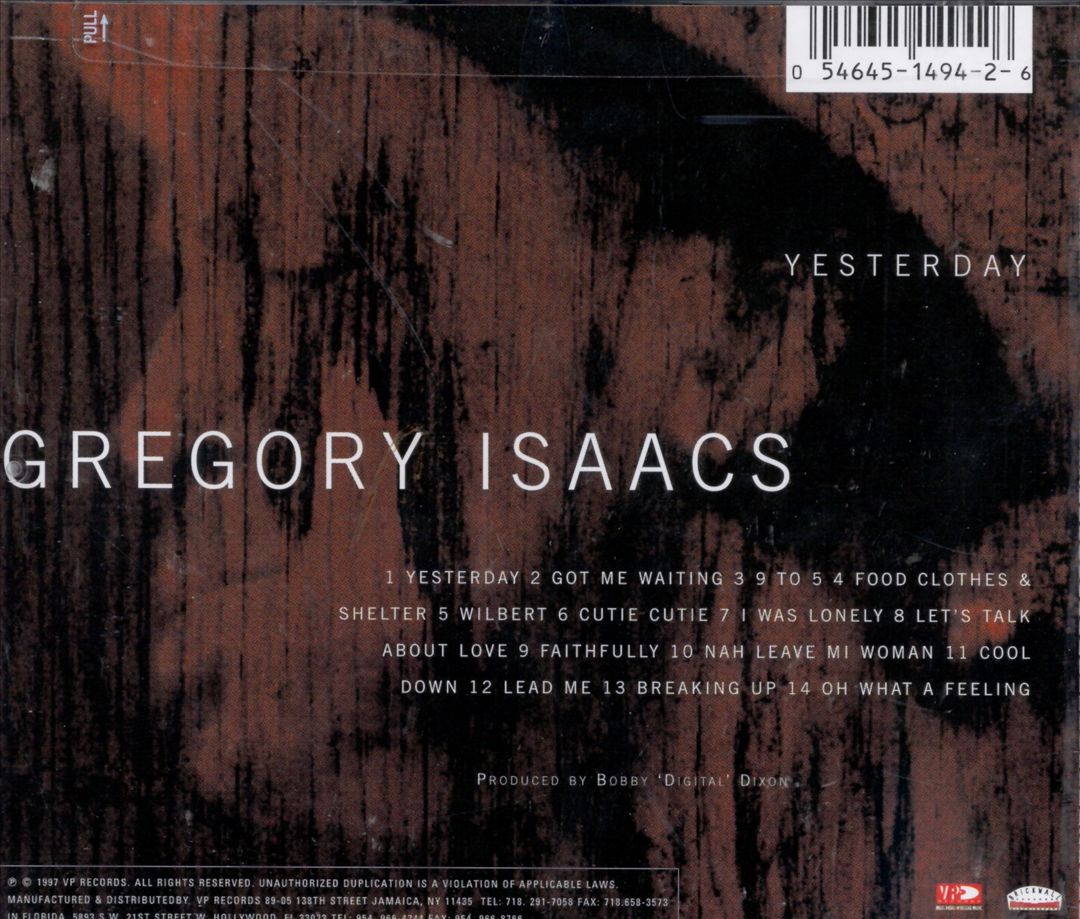 Yesterday cover art