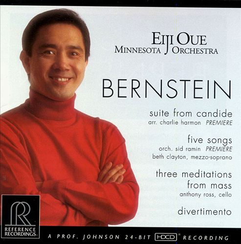 Bernstein: Suite from Candide; Five Songs; Three Meditations from Mass; Divertimento cover art