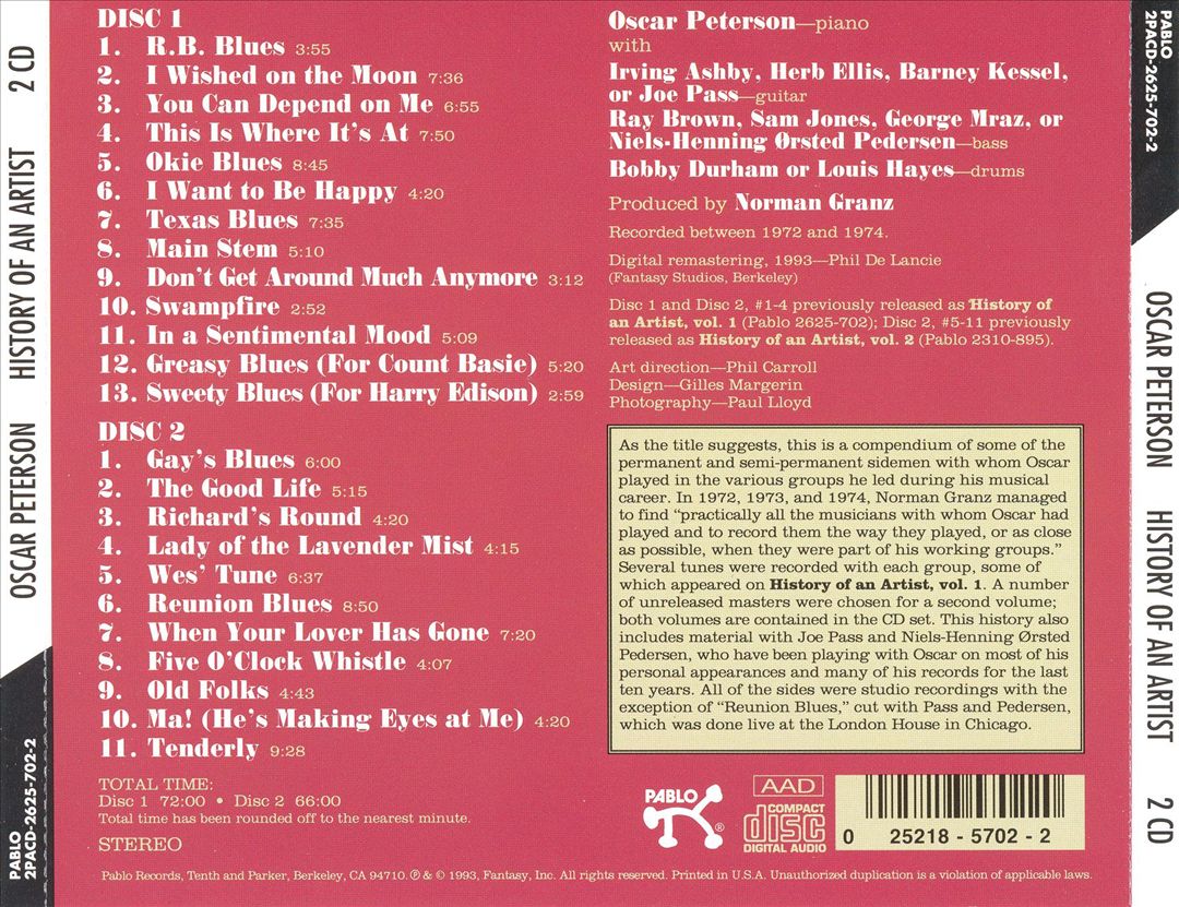 History of an Artist, Vol. 1 cover art