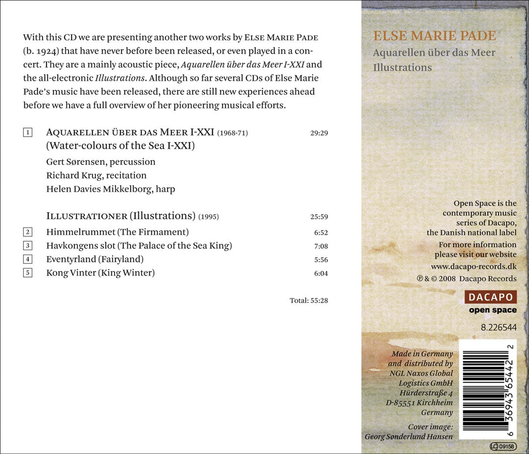 Else Marie Pade: Aquarellen über das Meer; Illustrations cover art