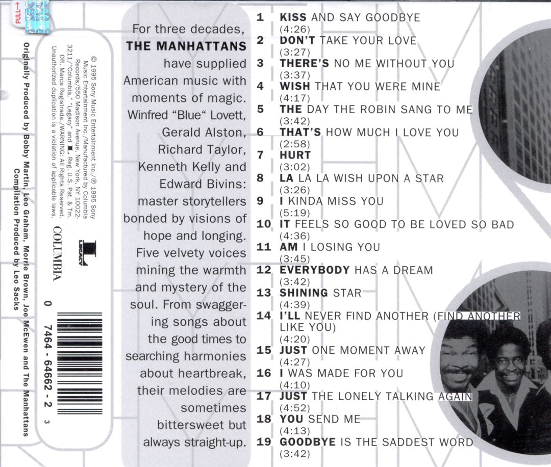 Best of the Manhattans: Kiss and Say Goodbye cover art