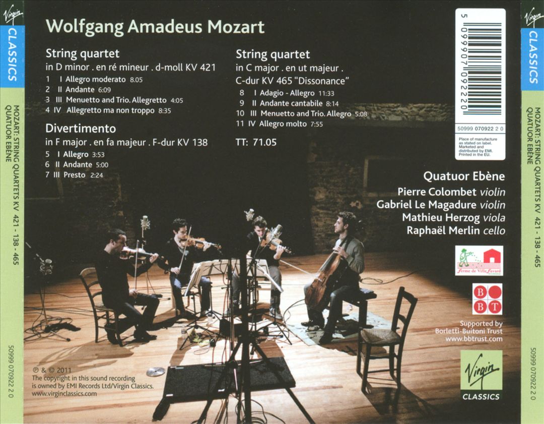 Mozart: Dissonances cover art