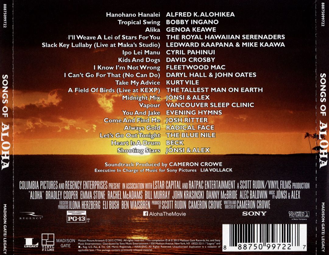 Songs of Aloha [Original Soundtrack] cover art