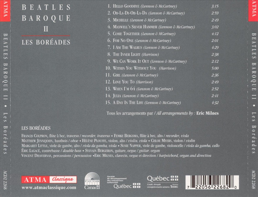 Beatles Baroque, Vol. 2 cover art