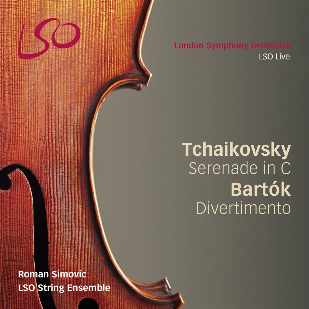 Tchaikovsky: Serenade in C; Bartók: Divertimento cover art