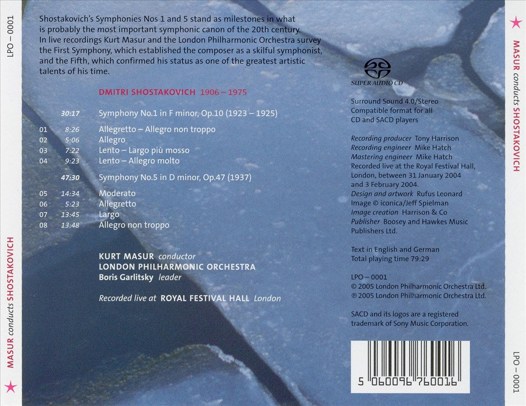 Shostakovich: Symphonies Nos. 1 & 5 cover art