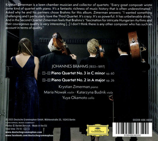 Johannes Brahms: Piano Quartets Nos. 2 & 3 cover art