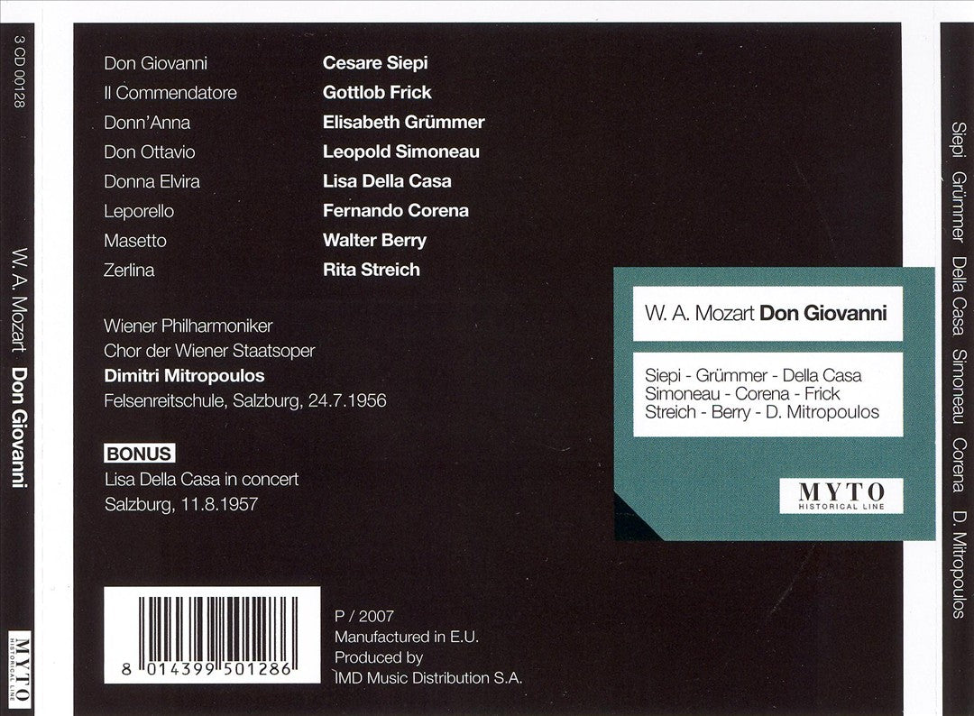 Mozart: Don Giovanni cover art