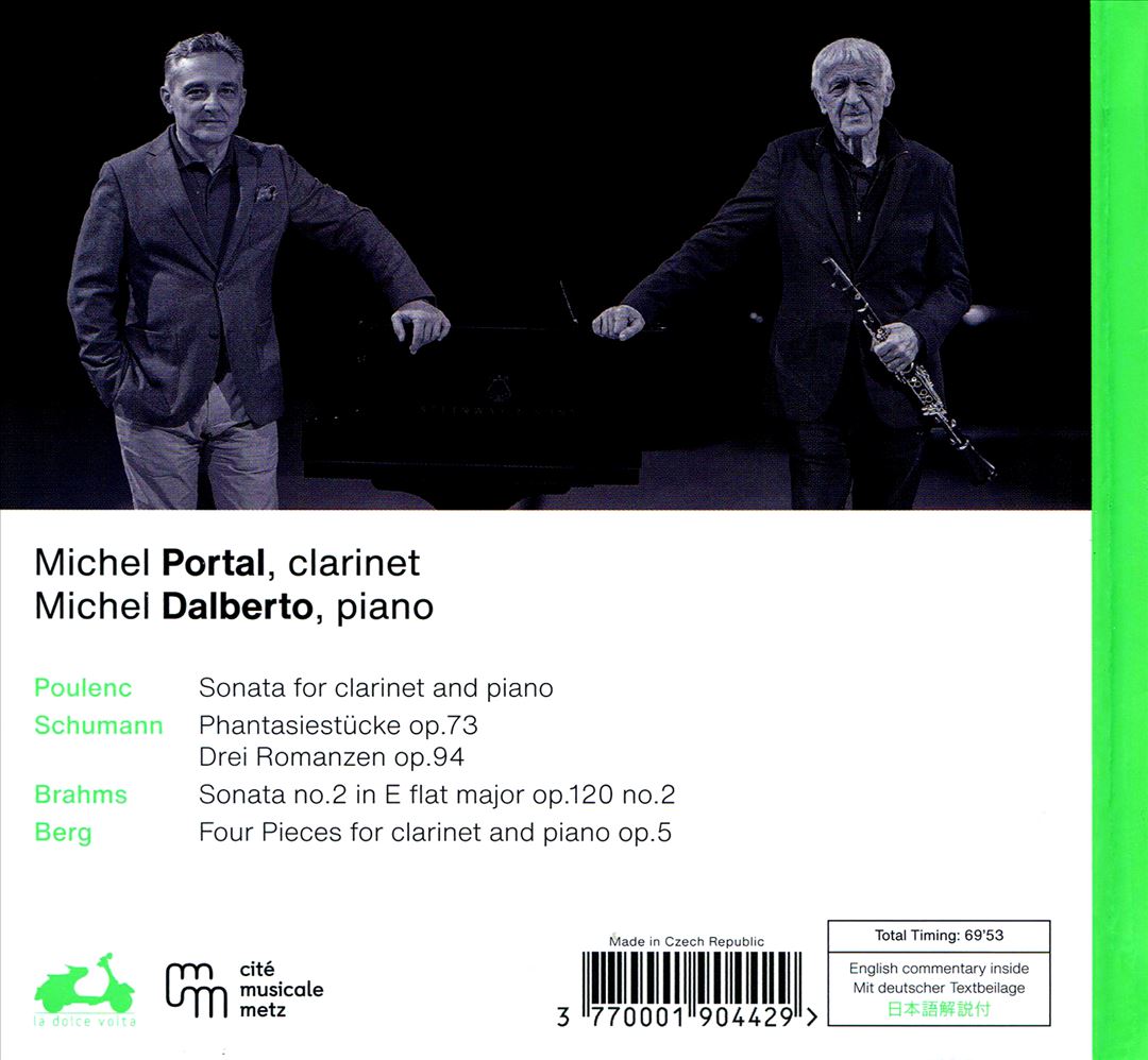 Berg, Brahms, Poulenc, Schumann cover art