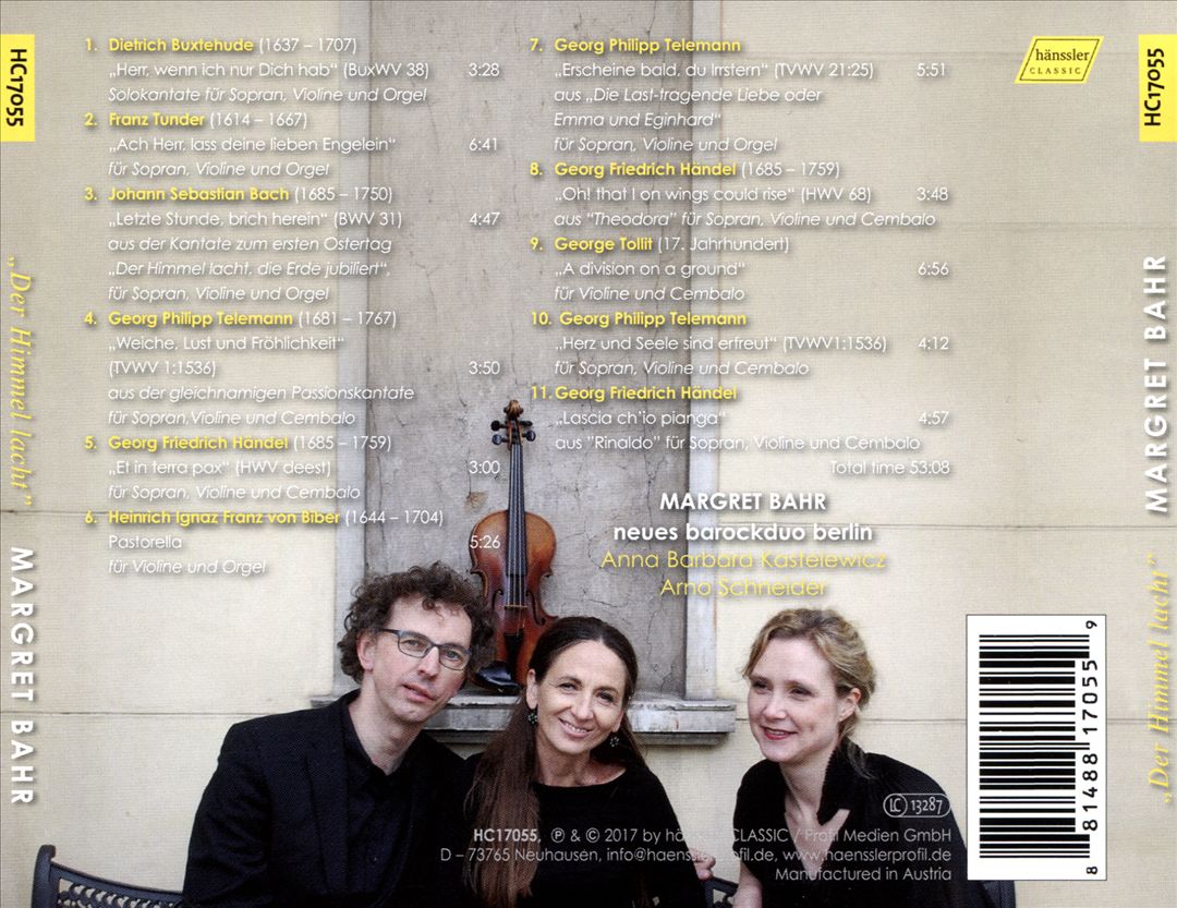 Der Himmel Lacht: Tunder, Bach, Telemann, Händel cover art