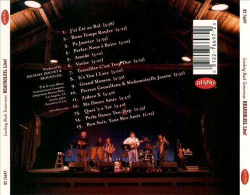 Looking Back Tomorrow Beausoleil Live cover art