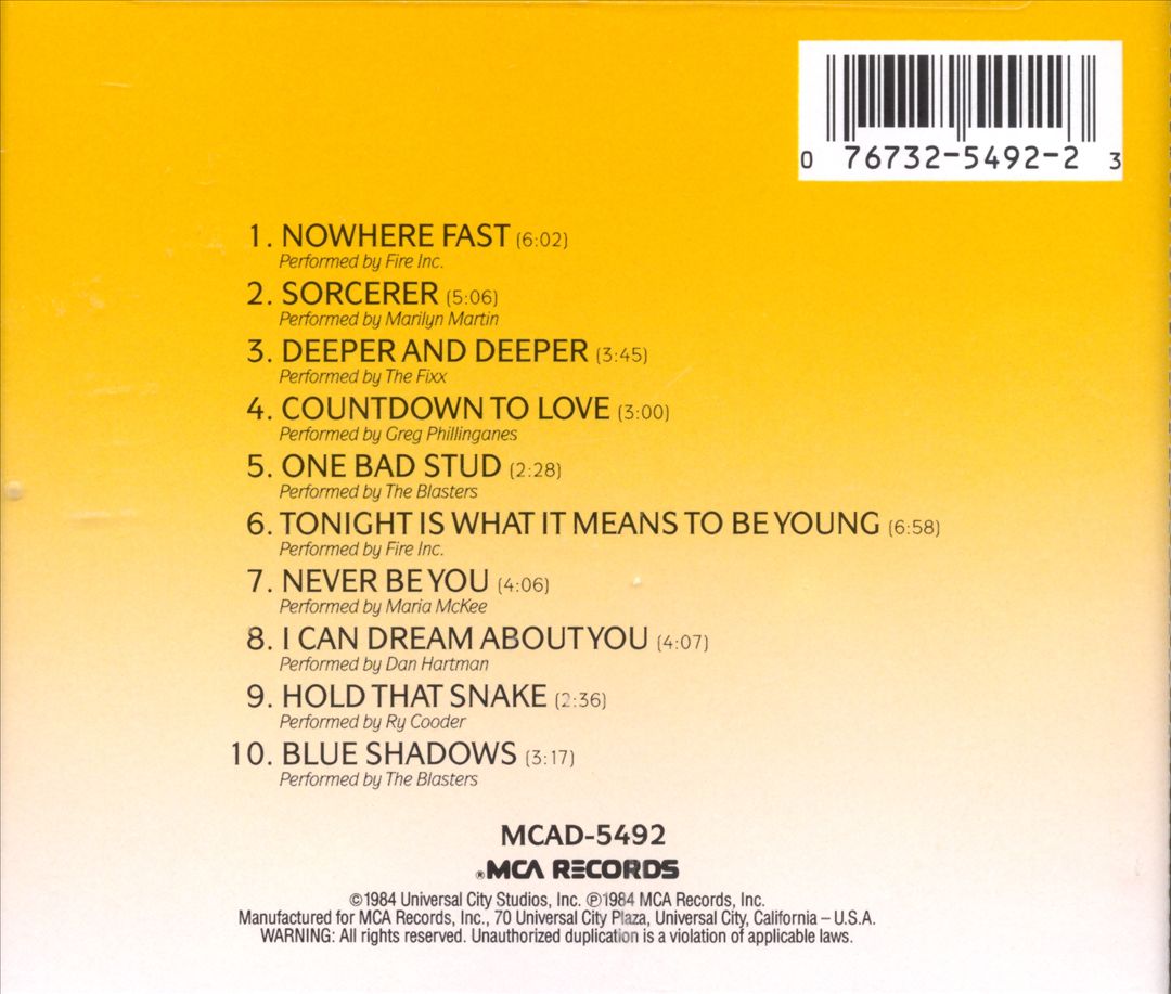 Streets of Fire [Music From the Original Motion Picture Soundtrack] cover art