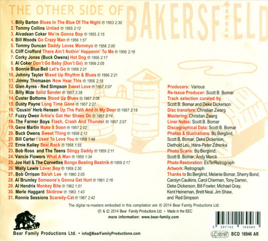 Other Side of Bakersfield, Vol. 1: 1950s & 60s Boppers and Rockers From "Nashville West" cover art