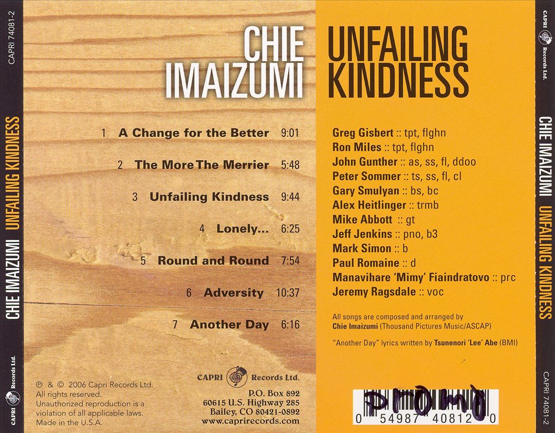 Unfailing Kindness cover art