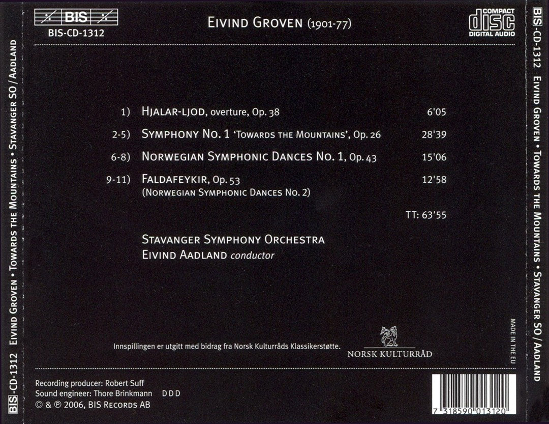 Elvind Groven: Towards the Mountains cover art