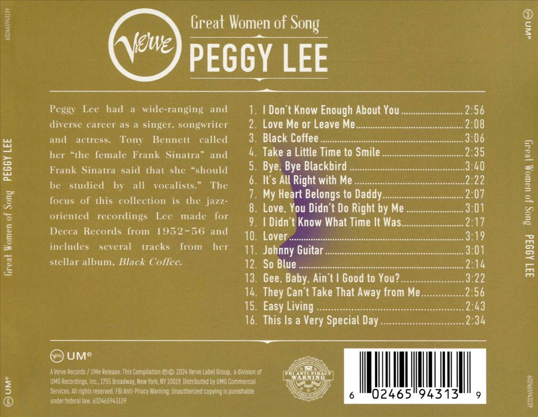 Great Women of Song cover art