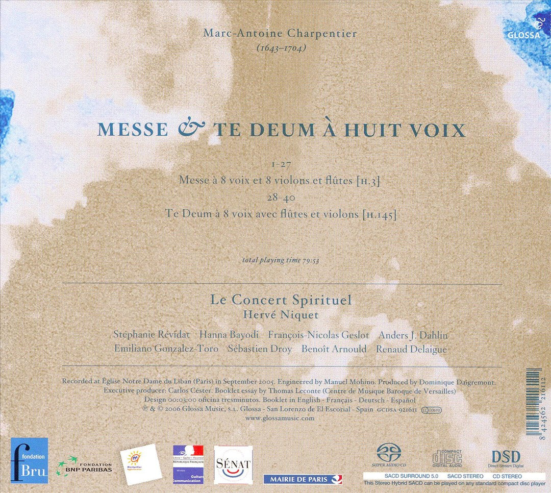Charpentier: Messe; Te Deum cover art