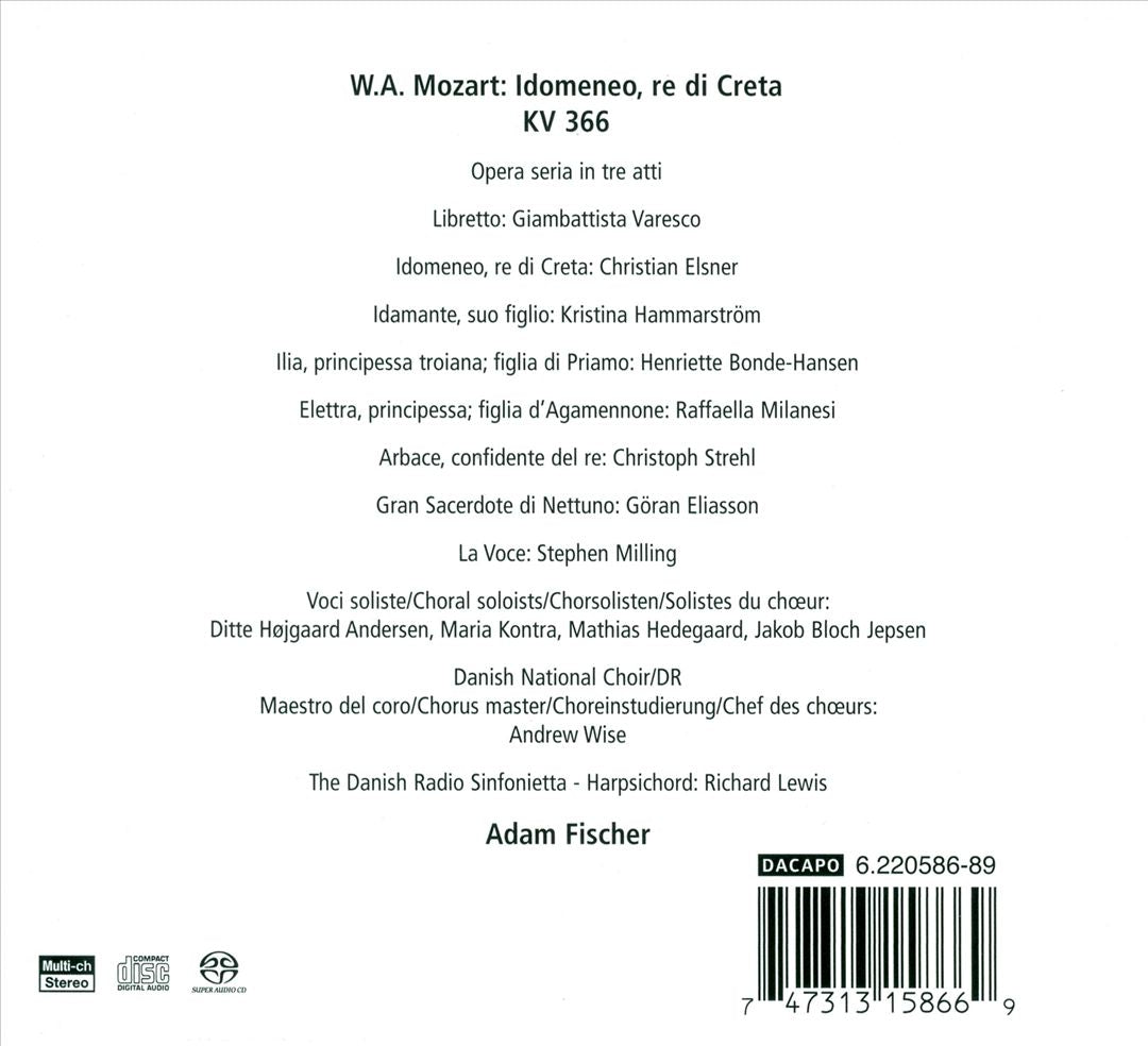 Mozart: Idomeneo cover art
