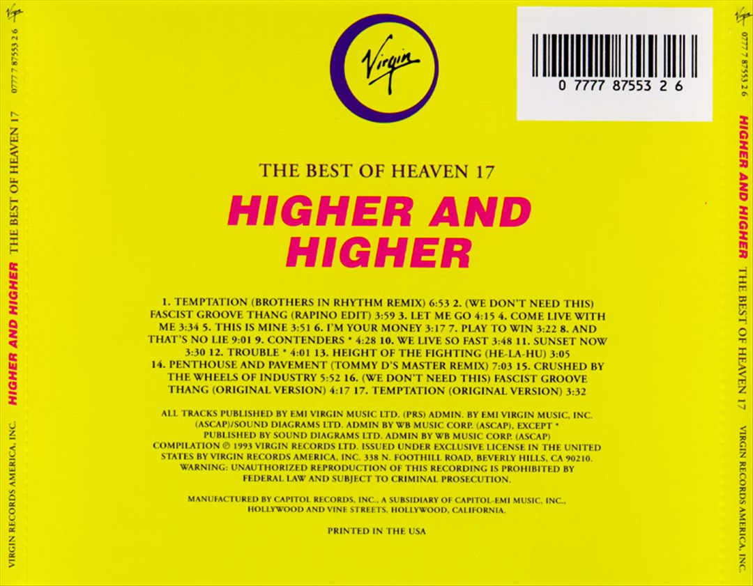 Best of Heaven 17: Higher & Higher cover art