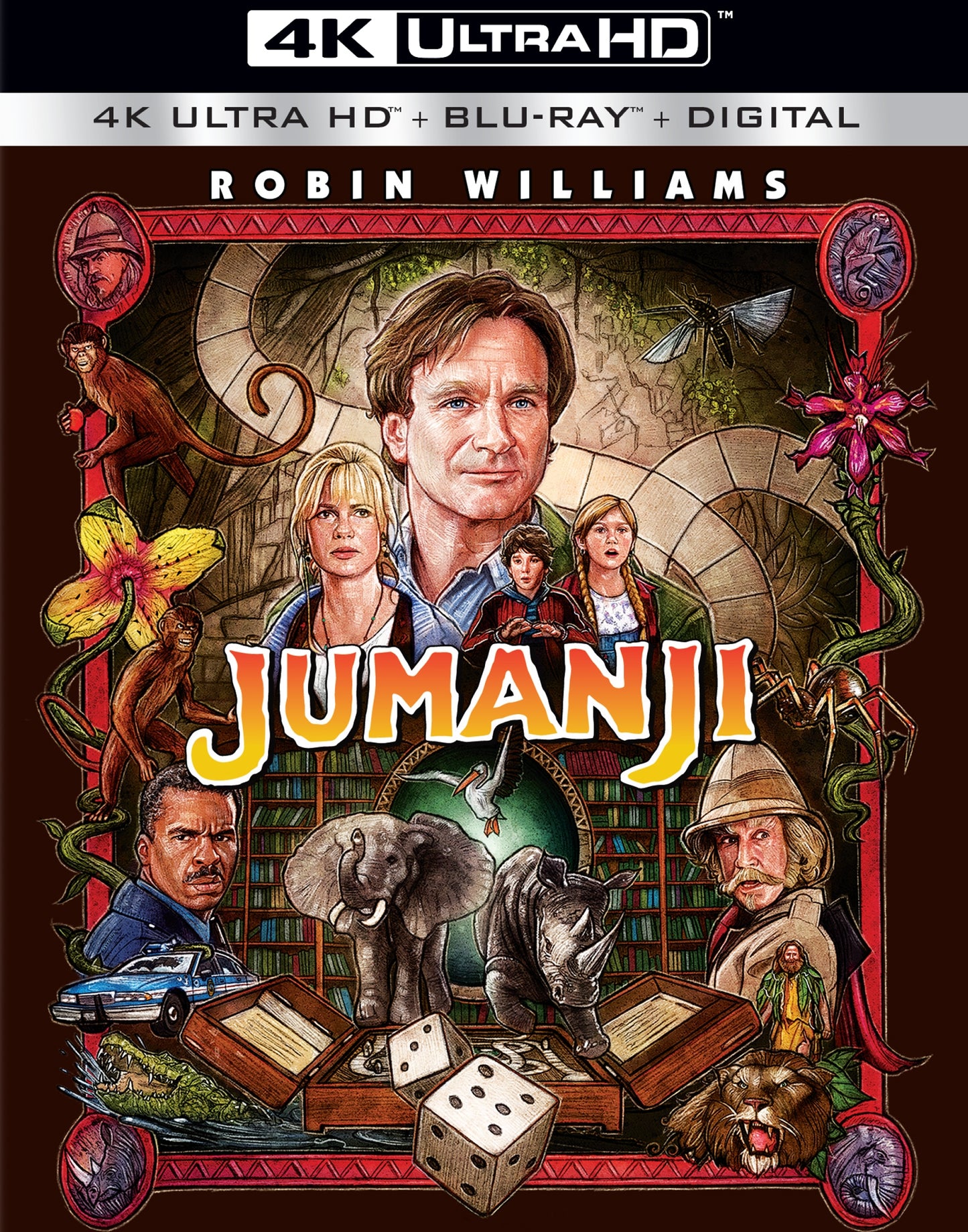 Jumanji [Includes Digital Copy] [4K Ultra HD Blu-ray] [2 Discs] cover art