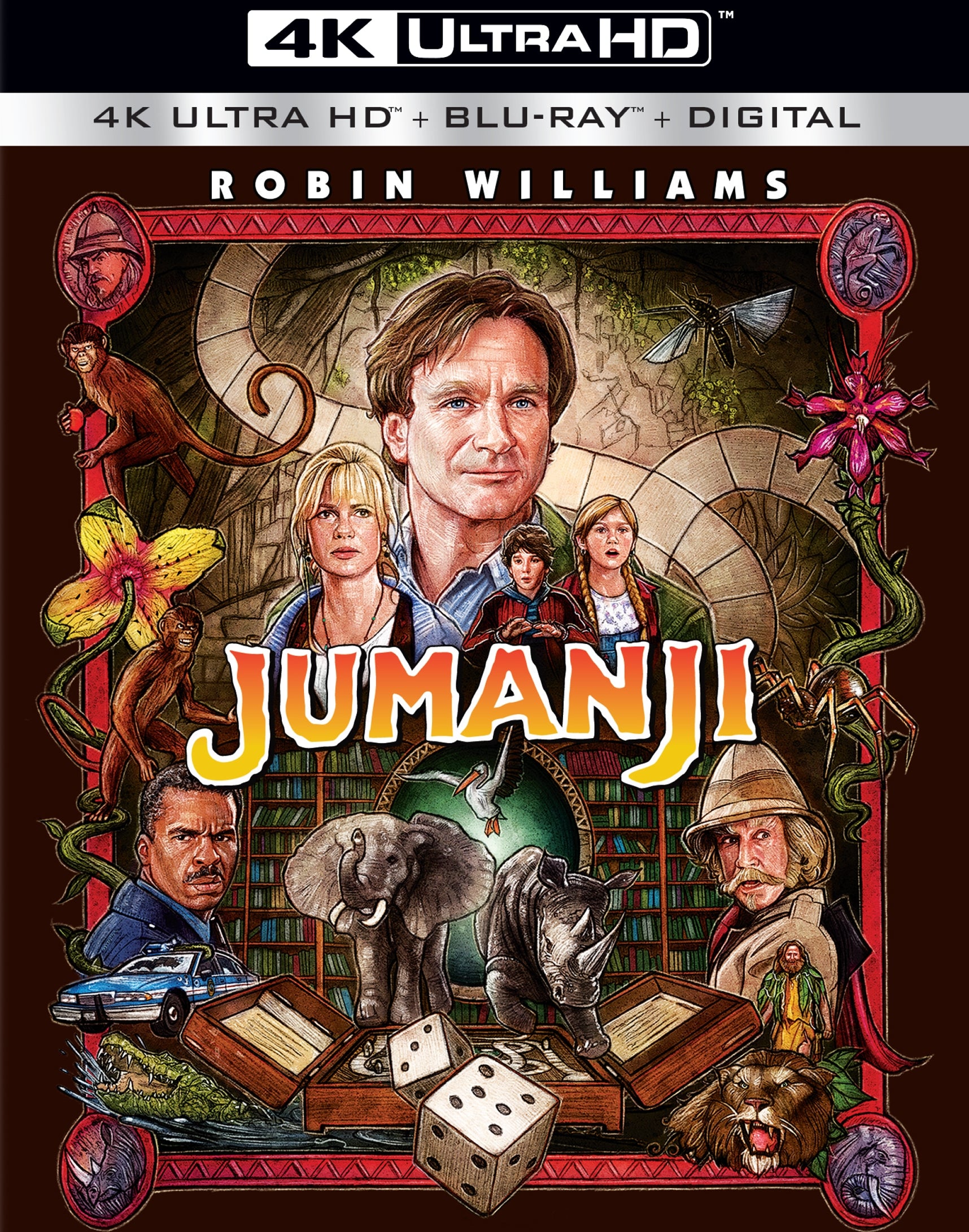 Jumanji [Includes Digital Copy] [4K Ultra HD Blu-ray] [2 Discs] cover art