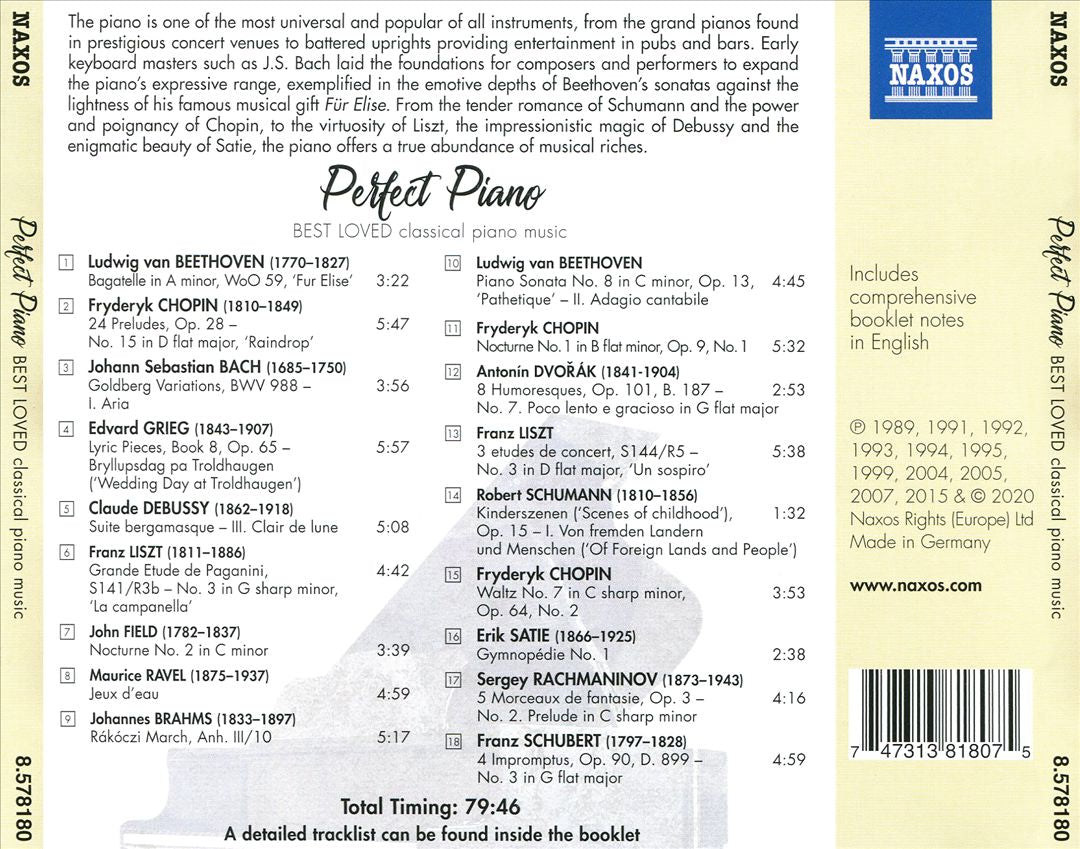 Perfect Piano [Naxos] cover art