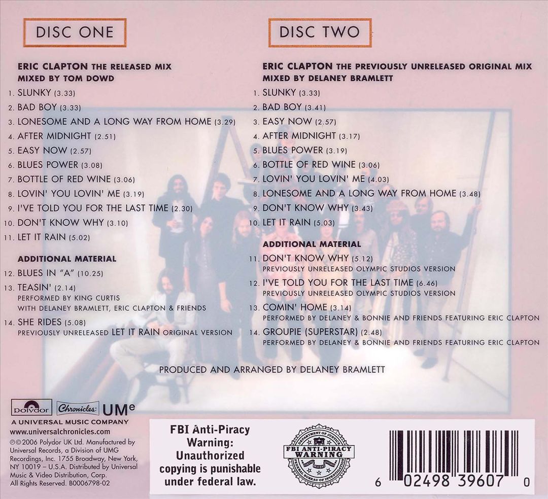 Eric Clapton [Deluxe Edition] cover art