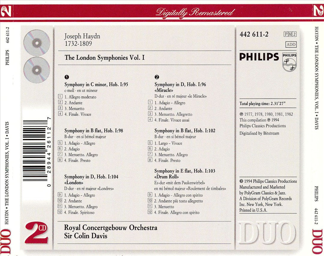 Haydn: The London Symphonies, Vol. 1 cover art