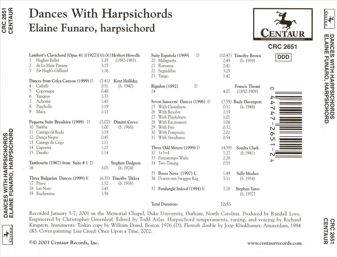 Dances With Harpsichords cover art