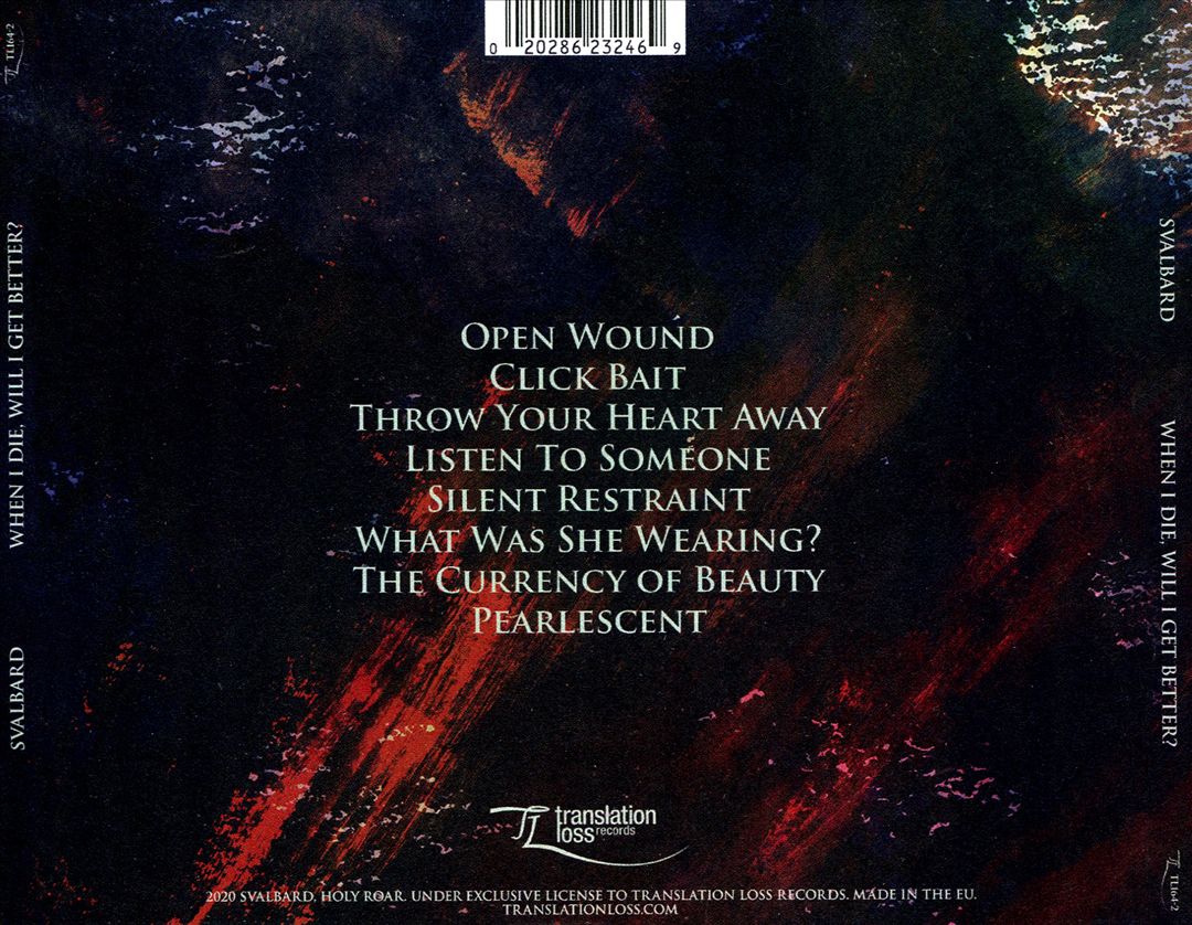 When I Die, Will I Get Better? cover art