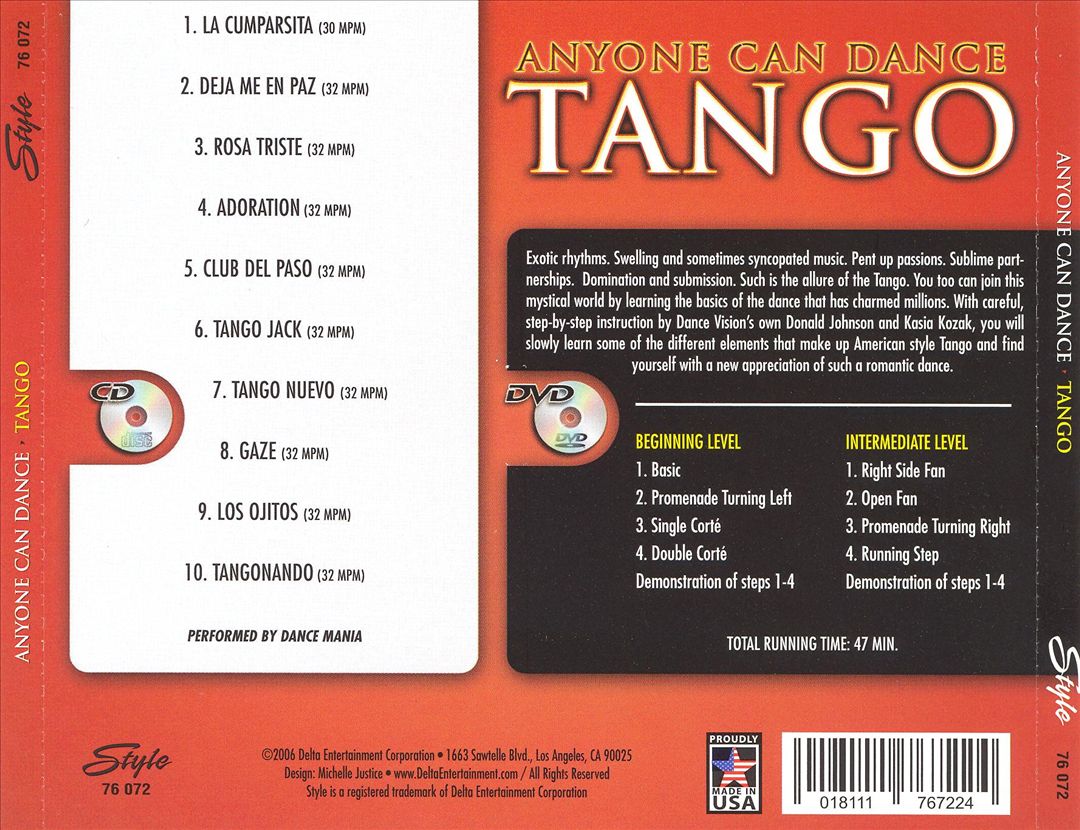 Anyone Can Dance: Tango [CD/DVD] cover art