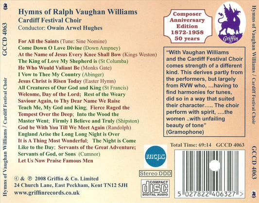 Hymns of Vaughan Williams cover art