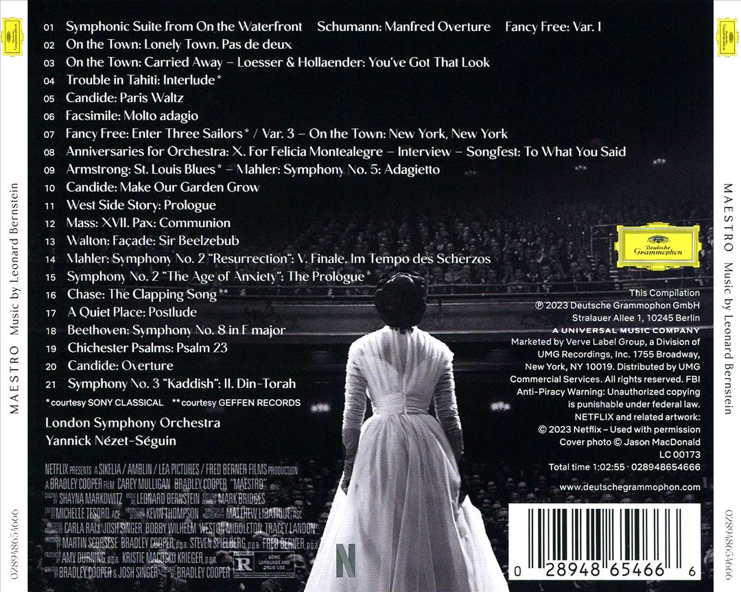 Maestro: Music by Leonard Bernstein [Original Motion Picture Soundtrack] cover art
