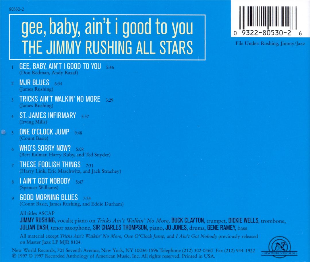Gee, Baby, Ain't I Good to You [New World] cover art