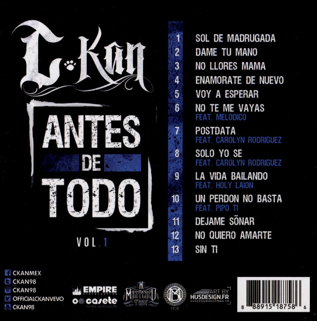 Antes de Todo, Vol. 1 cover art