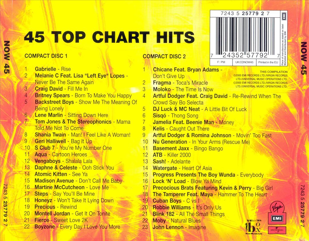 Now That's What I Call Music! 45 [UK] cover art