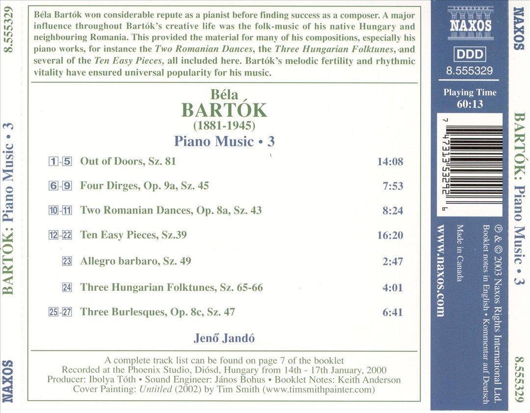 Bartók: Out of Doors cover art