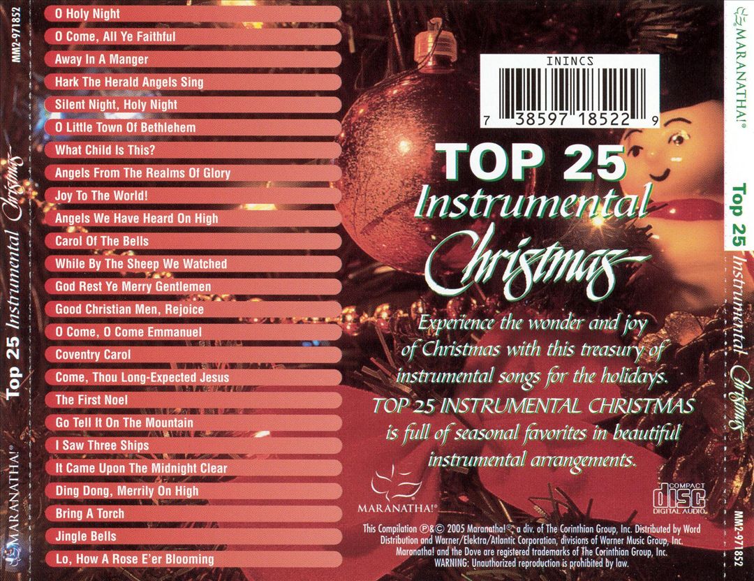 Top 25 Instrumental Christmas cover art