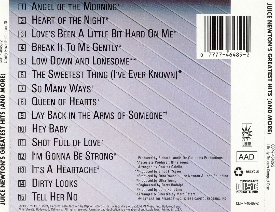 Juice Newton's Greatest Hits (And More) cover art