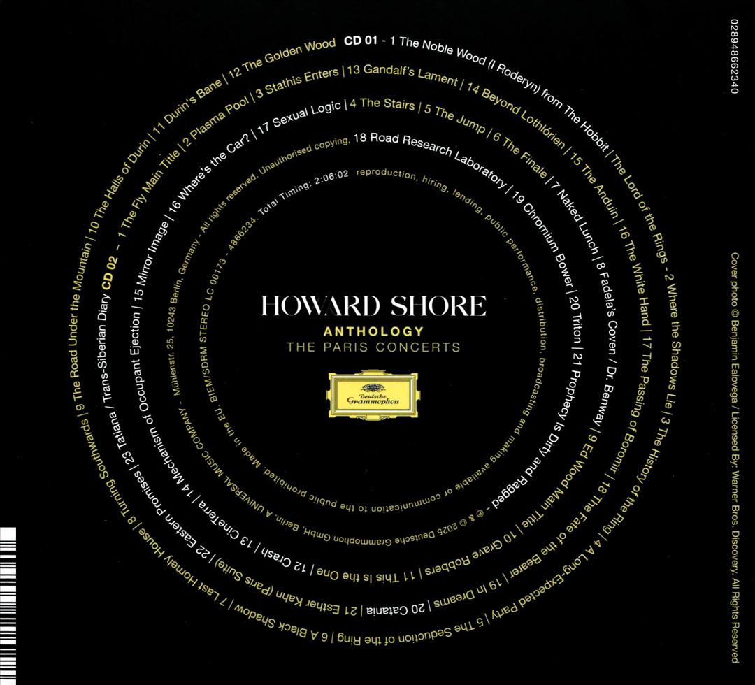 Howard Shore: Anthology - The Paris Concerts [2 CD] cover art