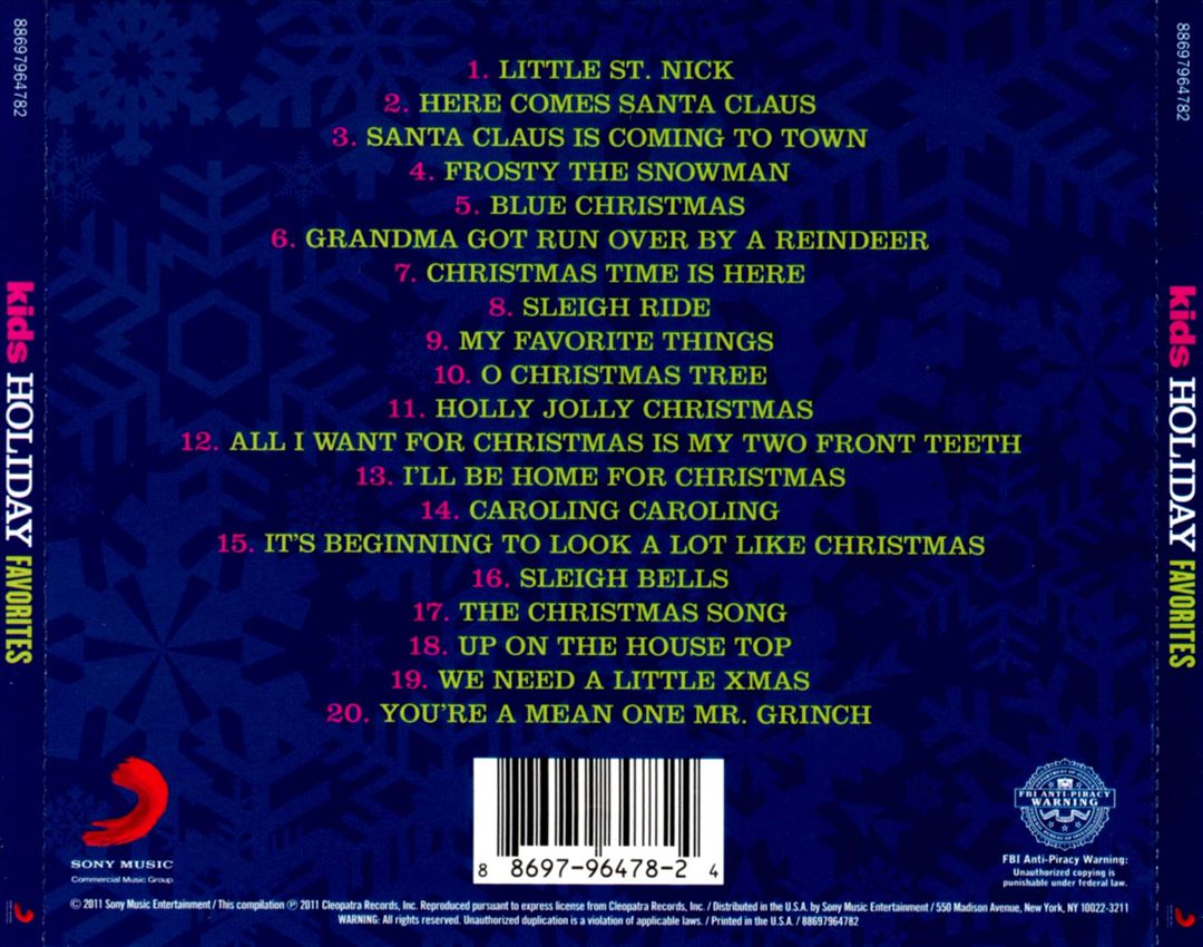 Kid's Holiday Favorites cover art