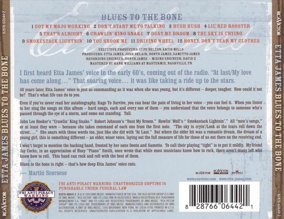 Blues to the Bone cover art