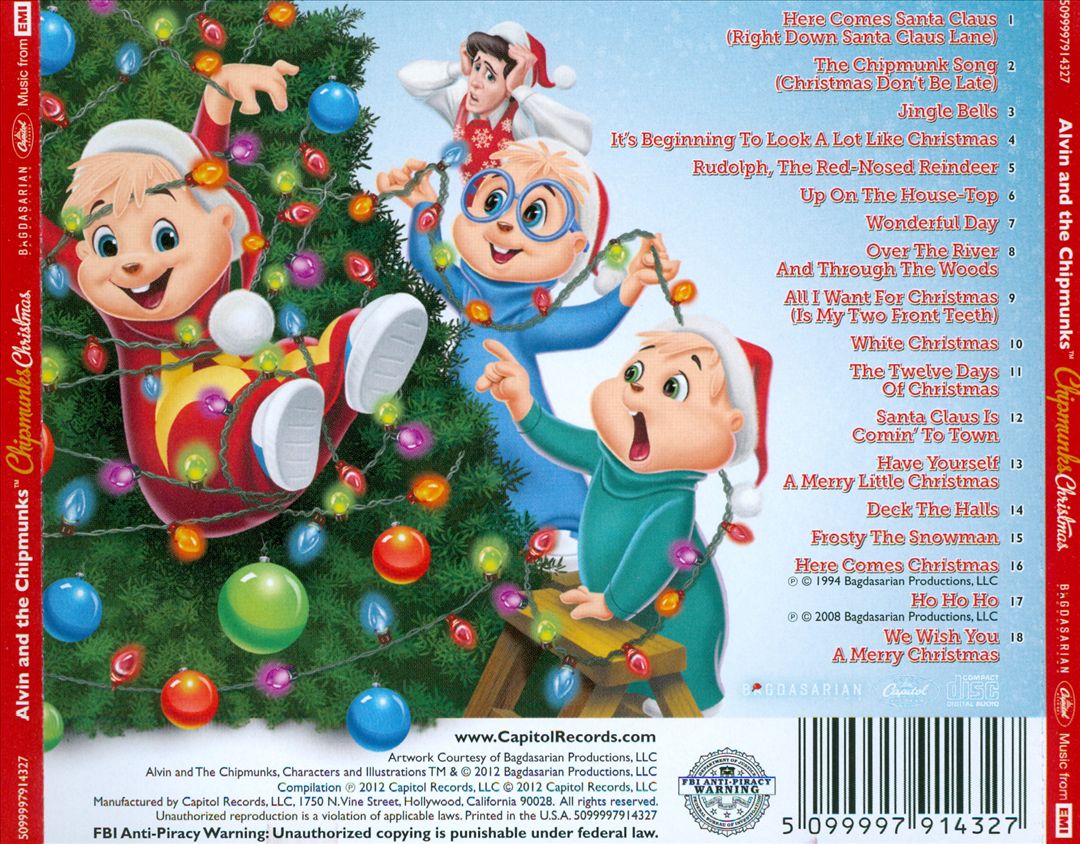 Chipmunks Christmas cover art