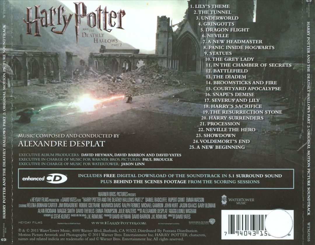 Harry Potter and the Deathly Hallows, Pt. 2 [Original Motion Picture Soundtrack] cover art