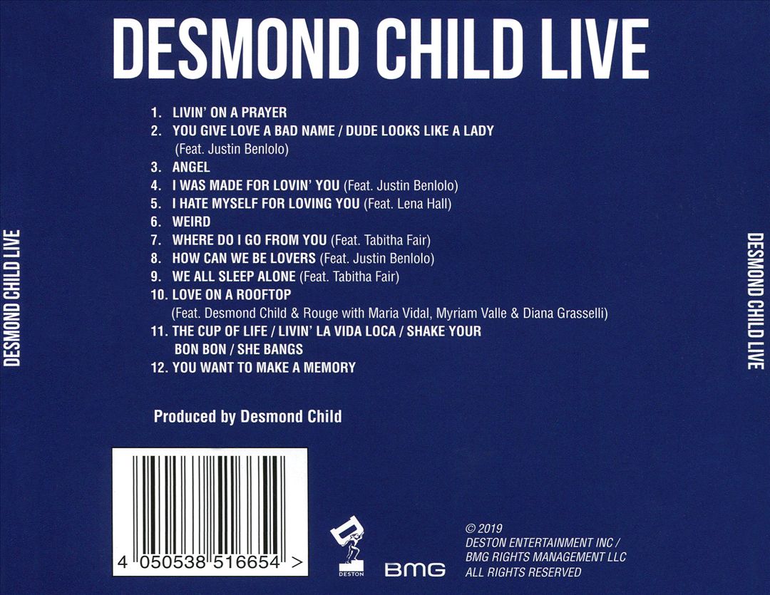 Desmond Child Live cover art