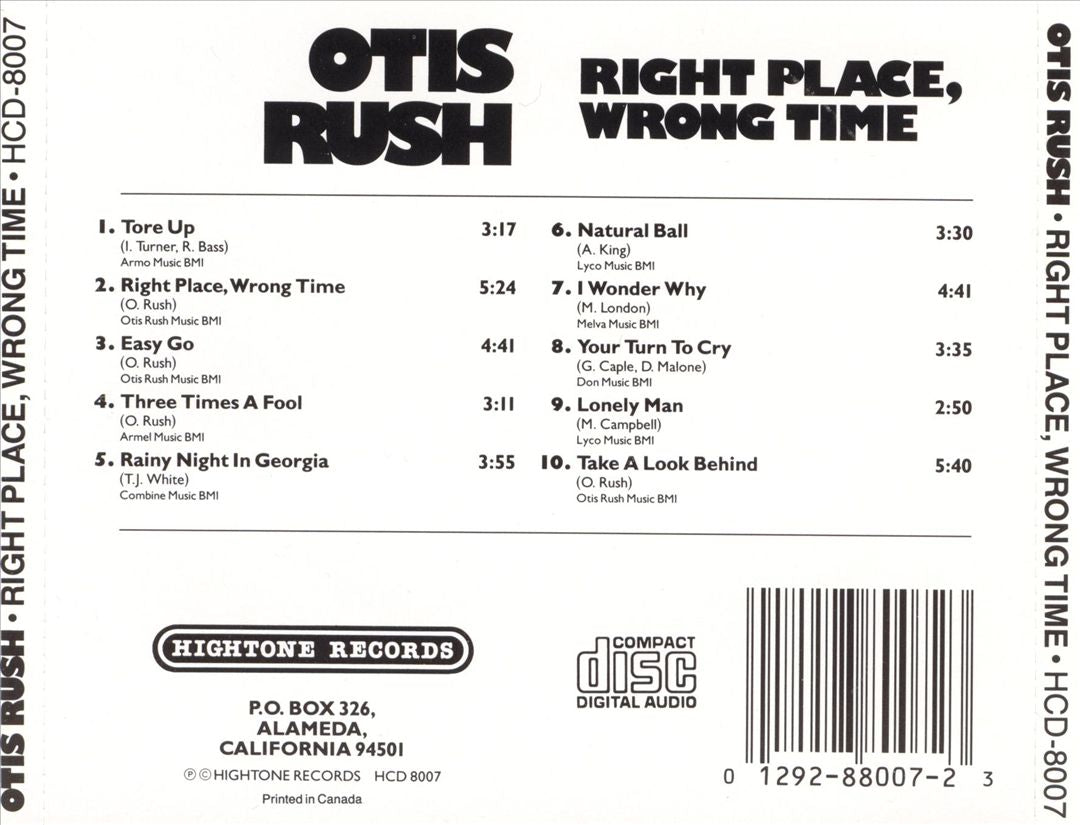 Right Place, Wrong Time cover art